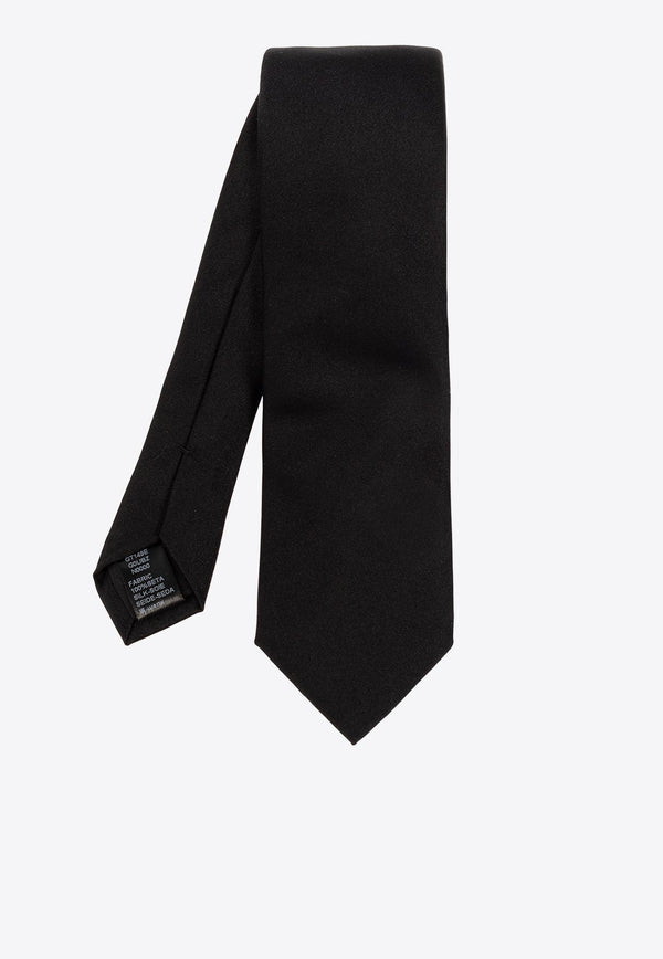 Silk Tie with Pointed Tip