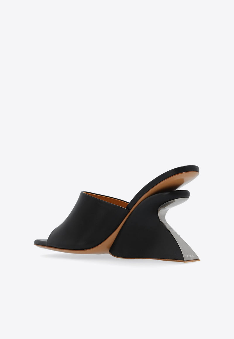 Jug 100 Leather Wedge Mules