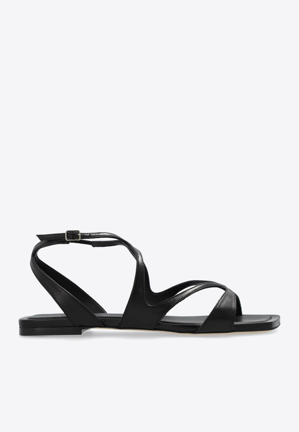 Ayla Nappa Leather Flat Sandals