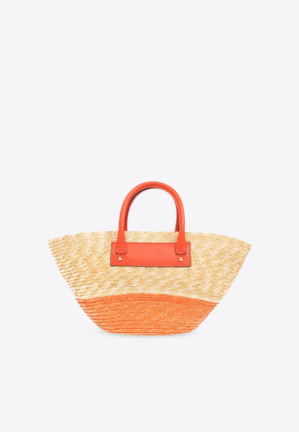 Small Beach Basket Tote Bag