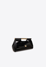 Large Sicily Patent Leather Clutch Bag