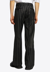 Pinstripe Wool Pants