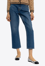 Flared Cropped Jeans