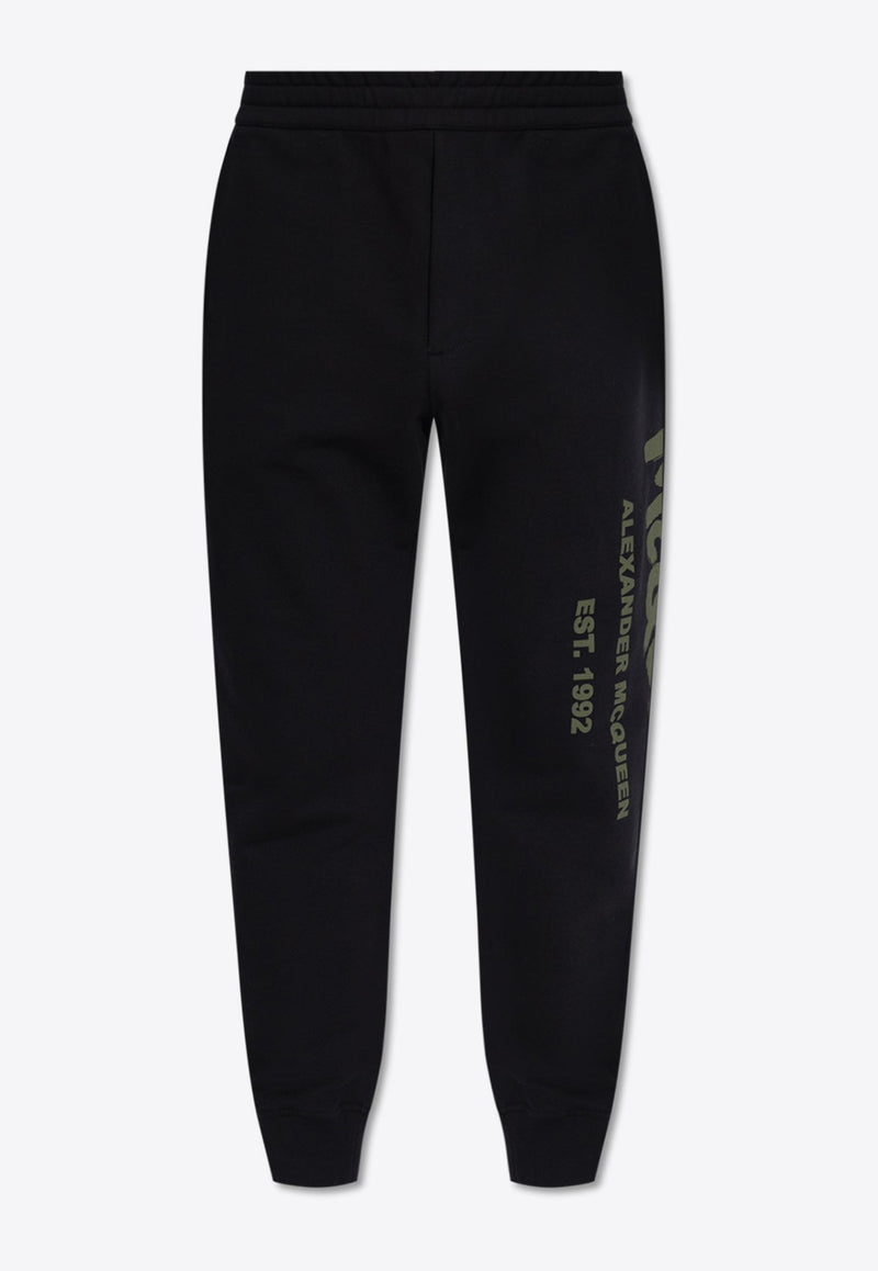 Graffiti Logo Print Track Pants