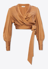 Silk Wrap Top