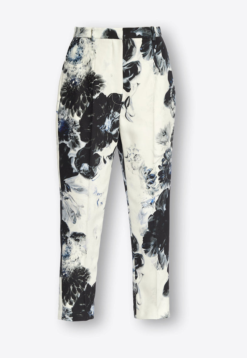 Chiaroscuro Print Straight-Leg Pants