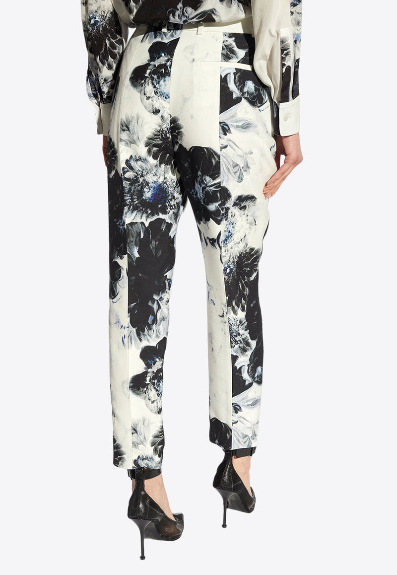 Chiaroscuro Print Straight-Leg Pants