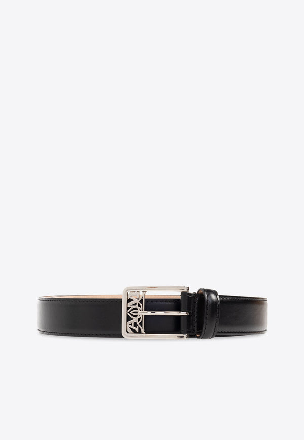 The Seal Buckle Leather Belt