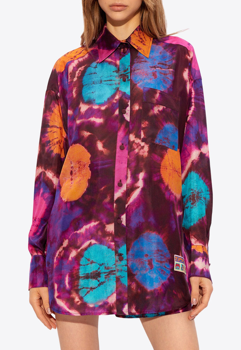 Acadian Tie-Dye Silk Shirt