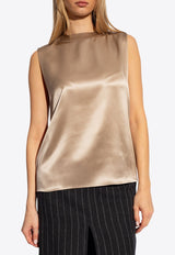 Sleeveless Silk Top