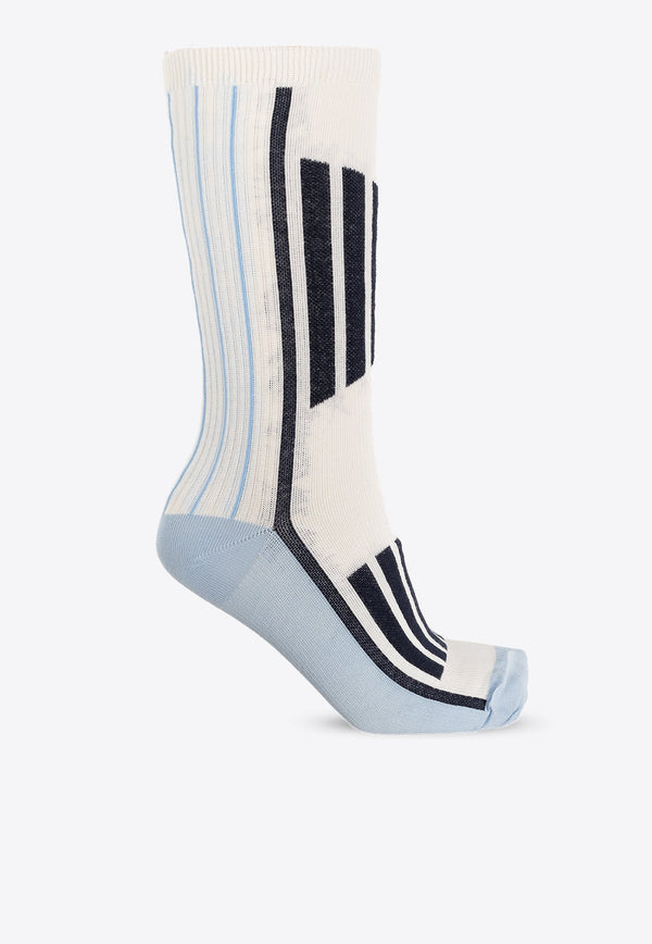 Striped Ankle-Length Socks