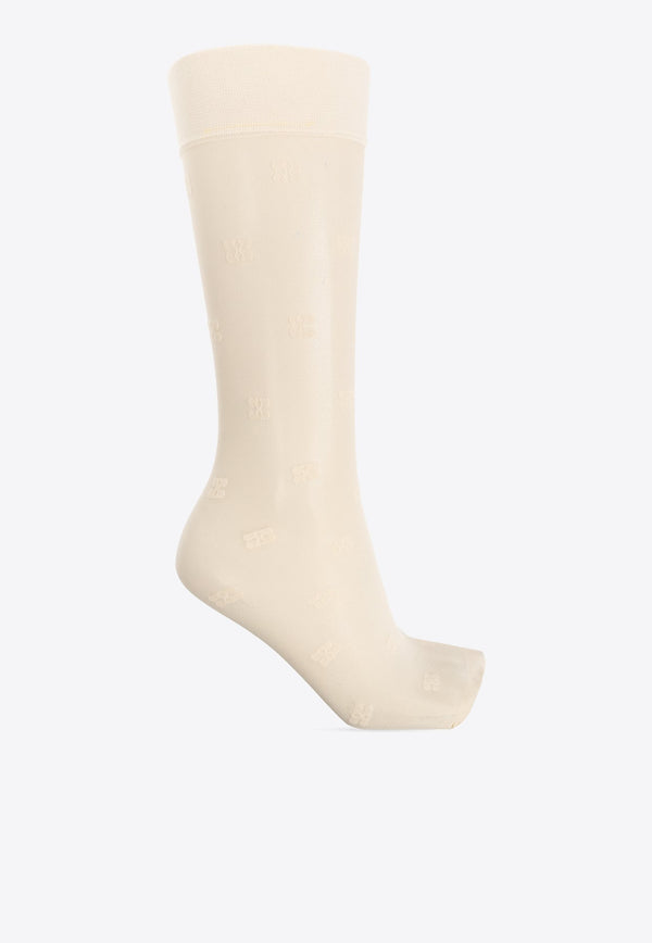 Monogrammed Knee-High Socks