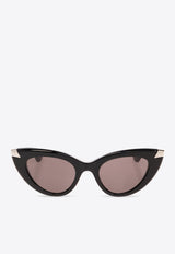 Punk Rivet Cat-Eye Sunglasses