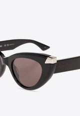 Punk Rivet Cat-Eye Sunglasses