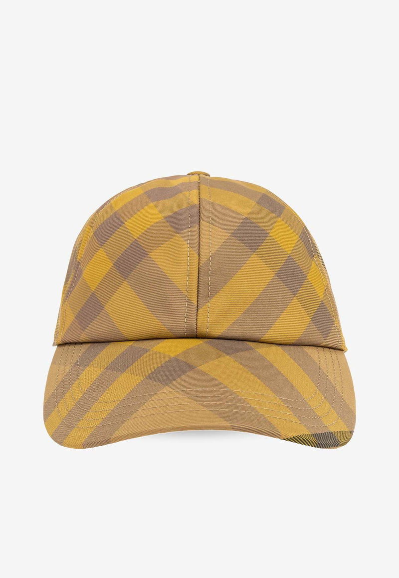 Vintage Check Baseball Cap