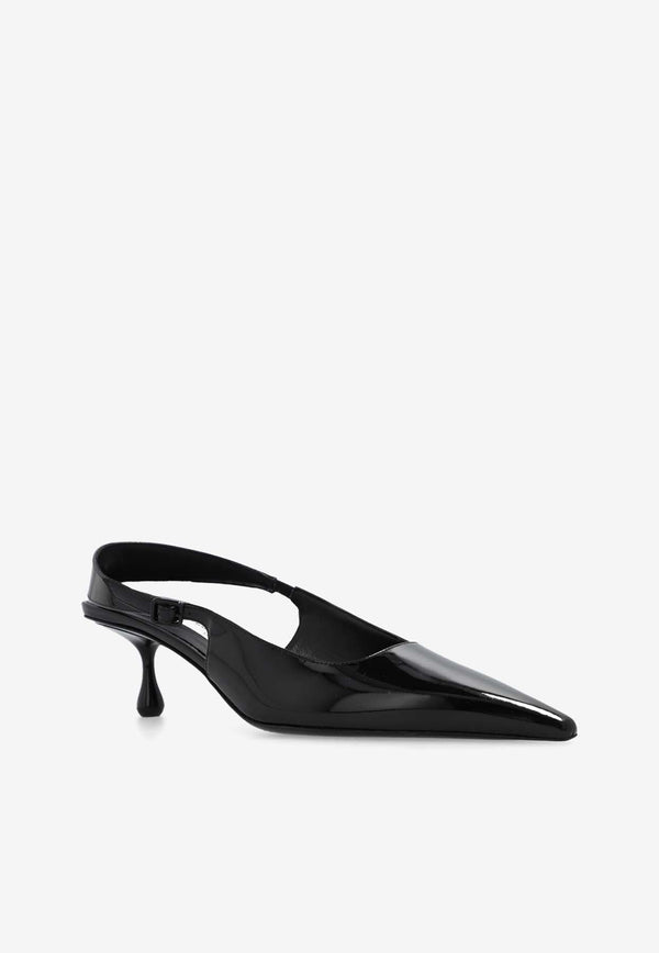 Amel 50 Patent Leather Slingback Pumps