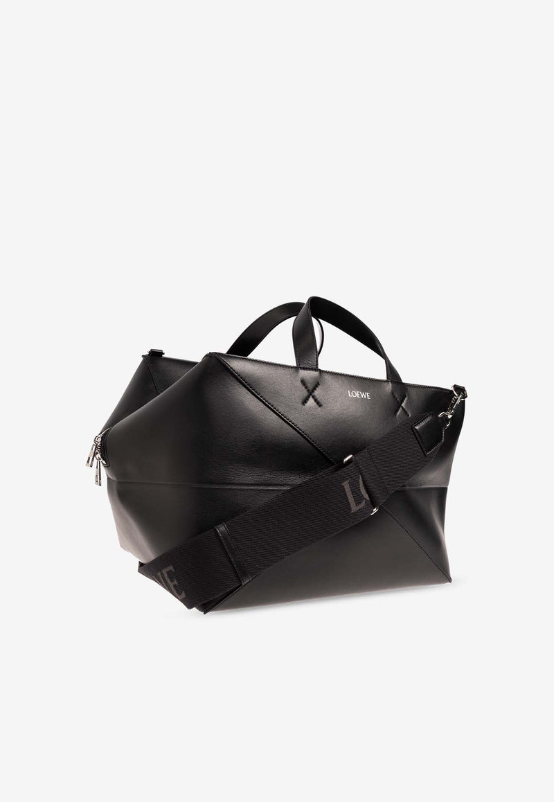 Medium Puzzle Fold Calf Leather Duffle Bag