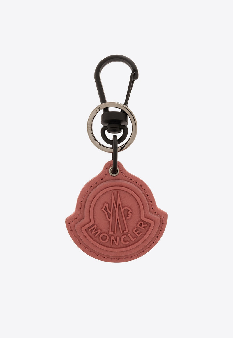 Logo Appliqué Leather Keyring