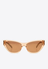Double T Logo Cat-Eye Sunglasses