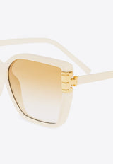 Eleonor Oversized Cat-Eye Sunglasses