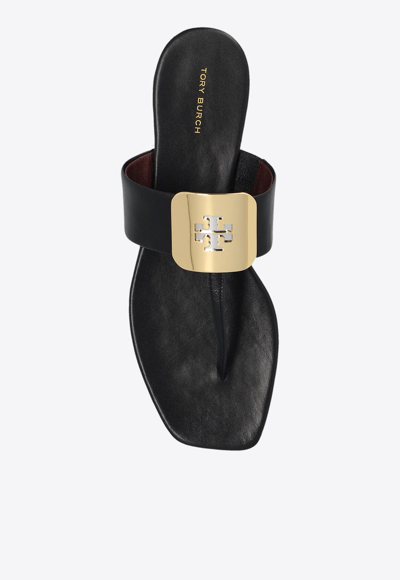 Georgia Leather Flat Sandals