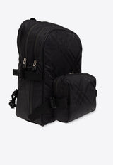 Jacquard Check Nylon Backpack