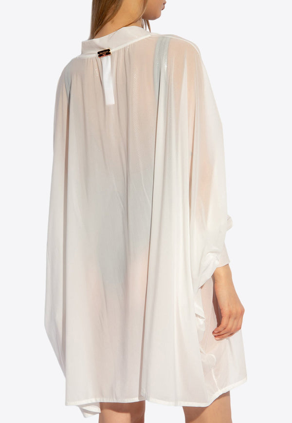 Sheer Kaftan Mini Dress