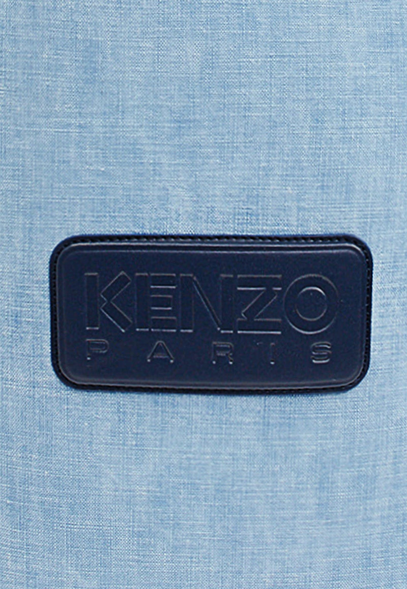 Kenzo 18 Logo Patch Denim Bucket Bag