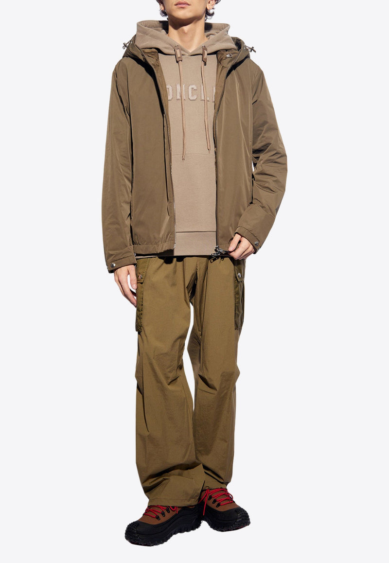 Logo Patch Straight-Leg Cargo Pants