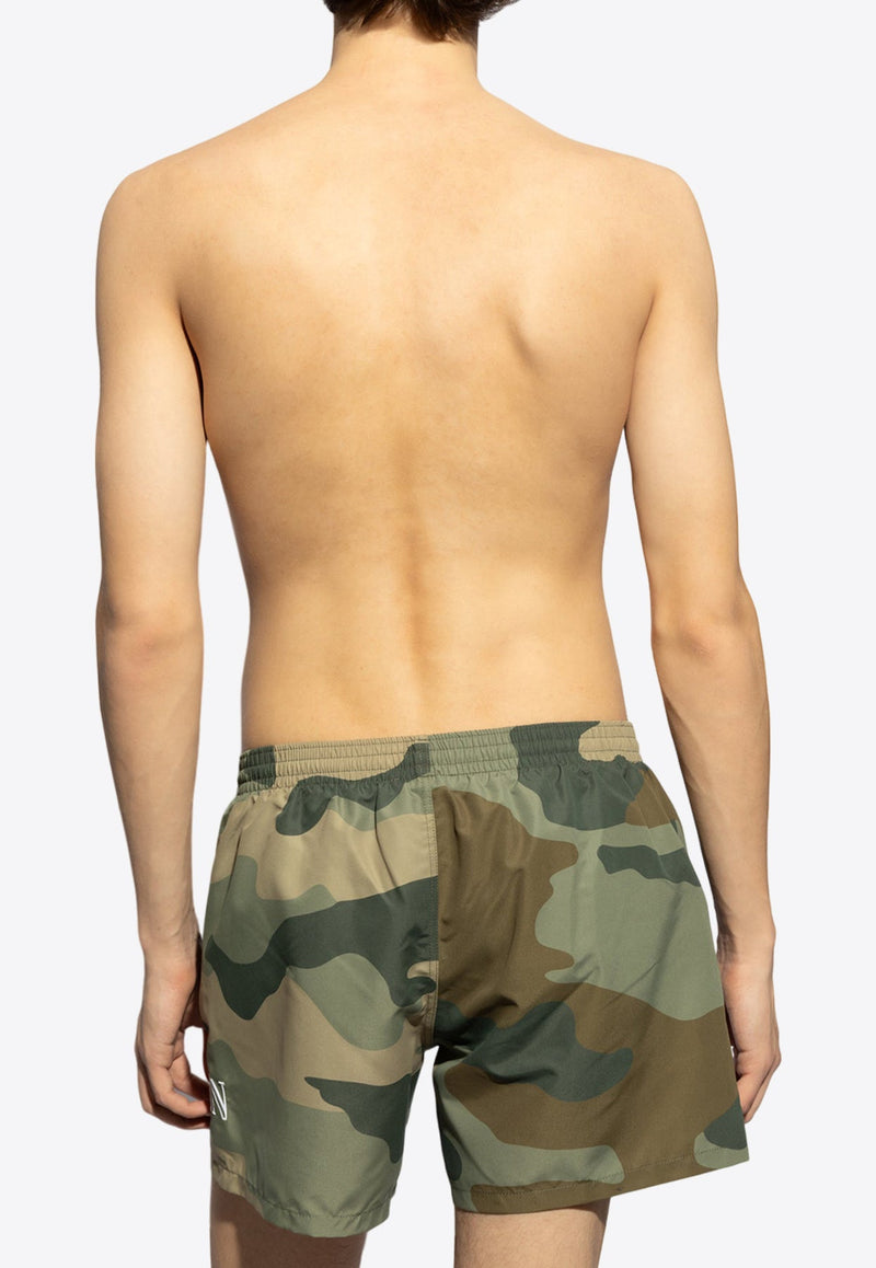 Camouflage Logo Swim Shorts