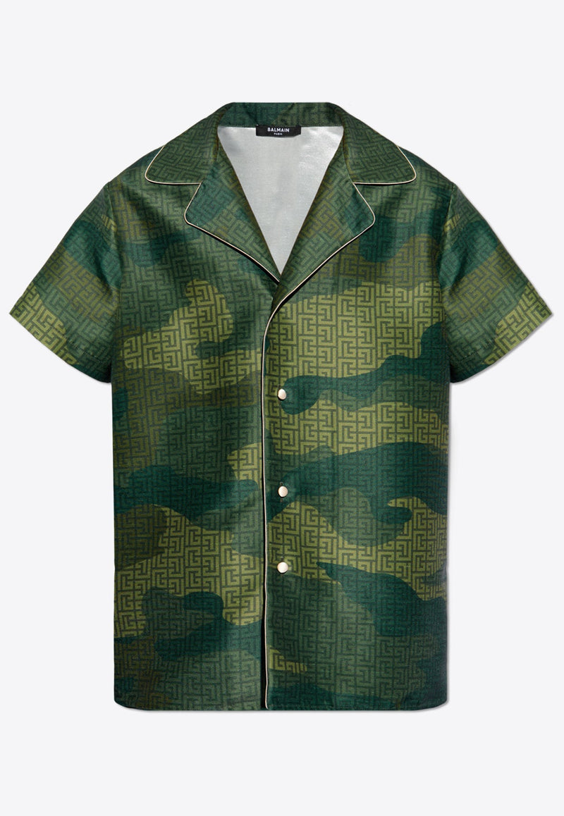 Camouflage Monogram Short-Sleeved Shirt