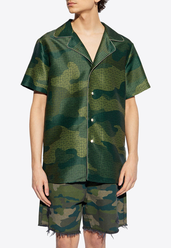 Camouflage Monogram Short-Sleeved Shirt