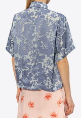 Floral Print Short-Sleeved Shirt