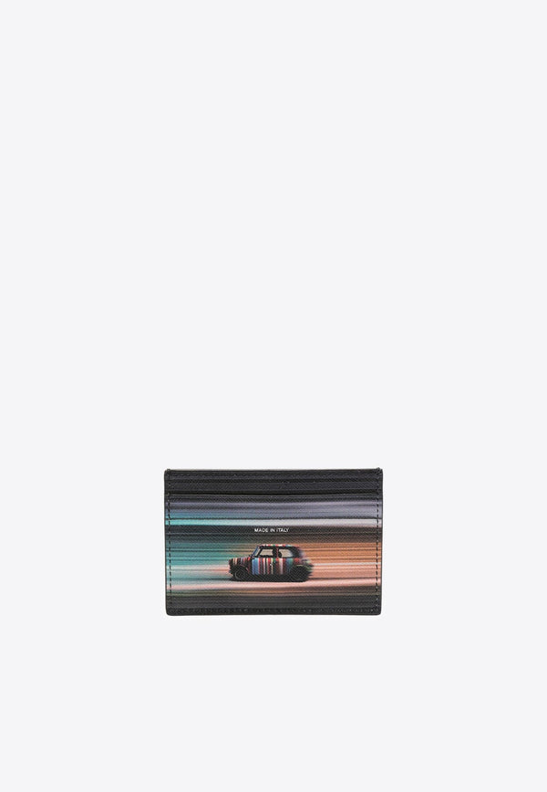 Mini Blur Leather Cardholder