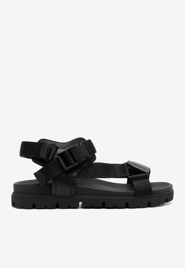 Buckle Fastening Leather Sandals