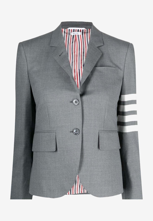 4-bar Stripes Single-Breasted Wool Blazer