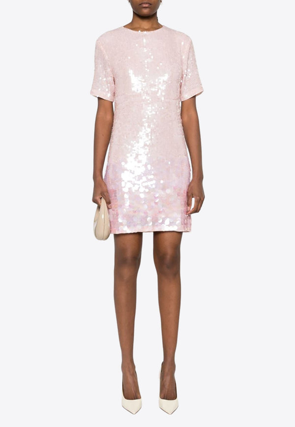 Degrade Sequined Mini Dress