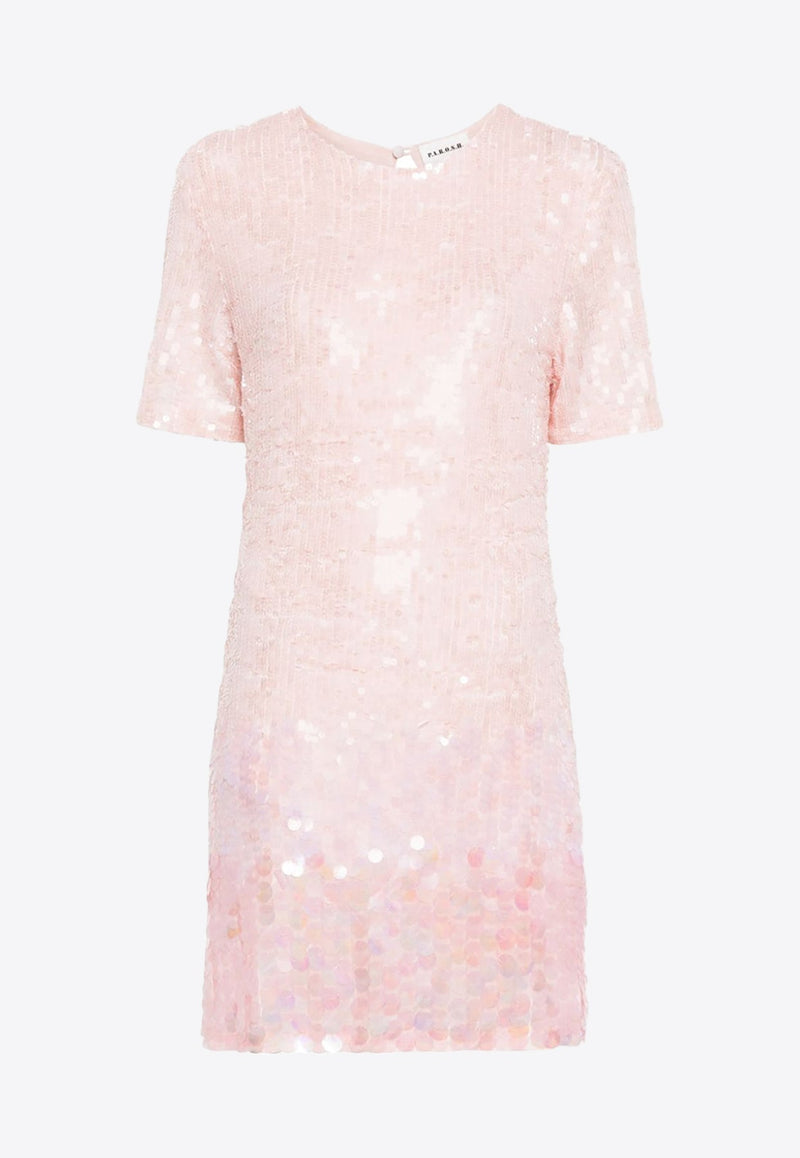 Degrade Sequined Mini Dress