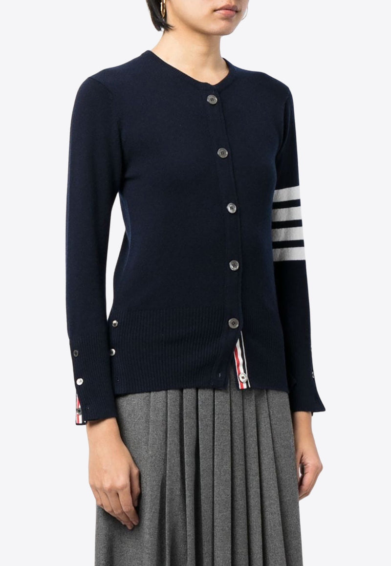 4-bar Stripes Cashmere Cardigan