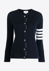 4-bar Stripes Cashmere Cardigan