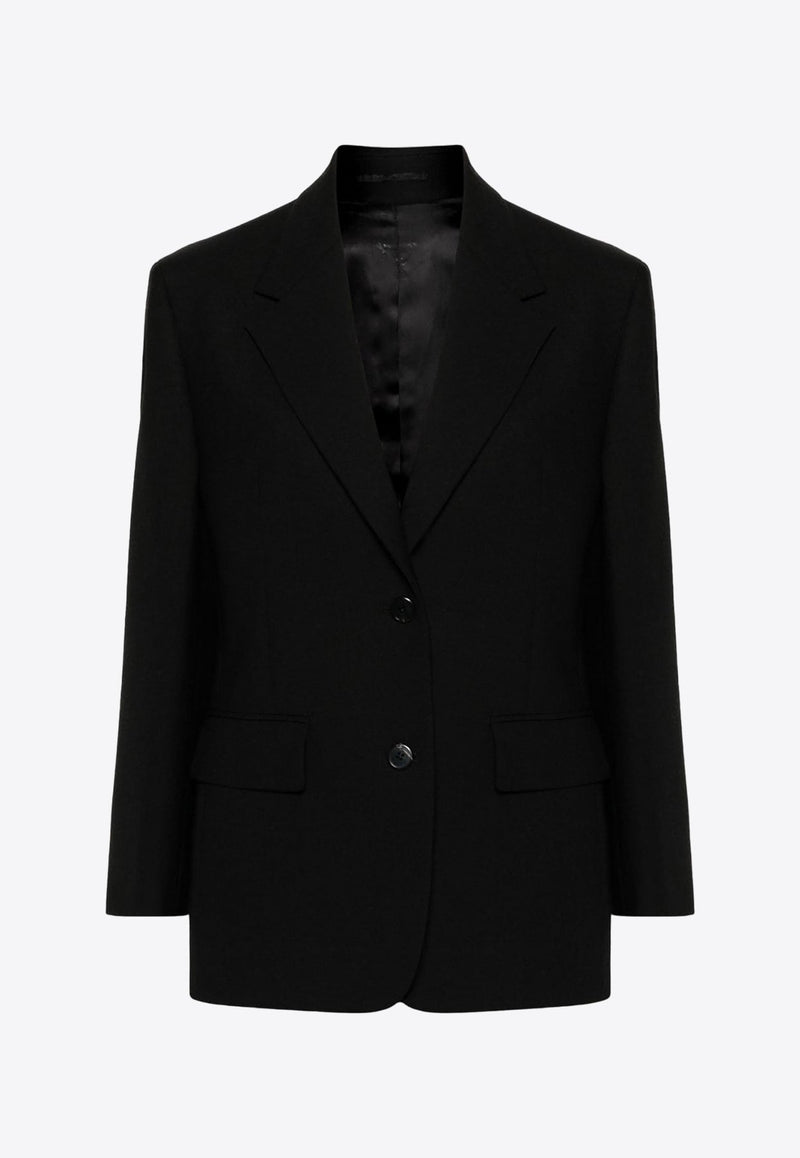 Single-Breasted Wool Blazer