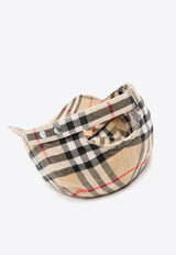 Vintage Check-Pattern Baseball Cap