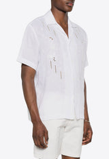 Embroidered Linen Shirt