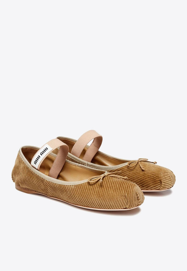 Corduroy Ballet Flats