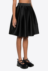 Papavero Pleated Full Mini Skirt