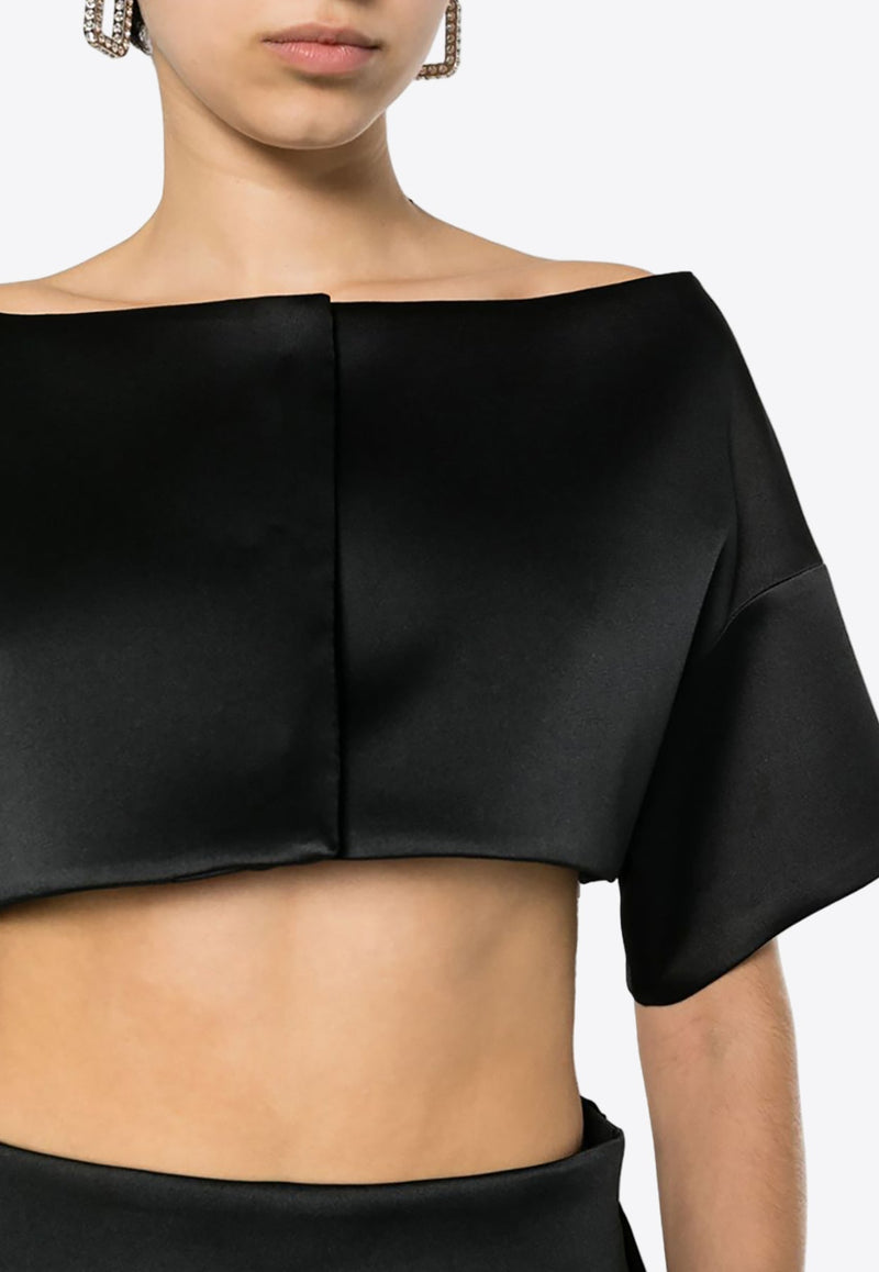 Papavero Drop Shoulder Cropped Top