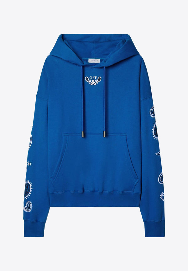 Bandana Arrow-Embroidered Hooded Sweatshirt