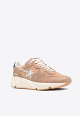 Running Sole Leather and Suede Sneakers