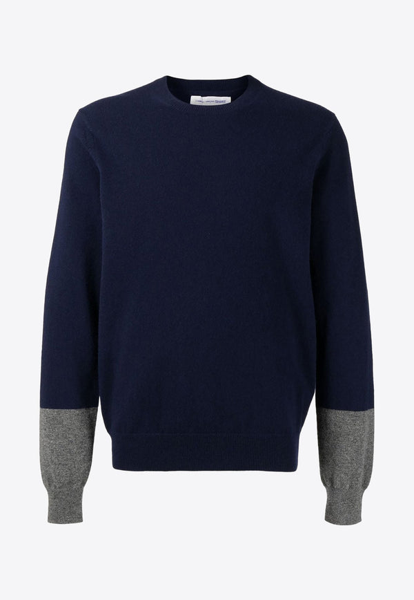 Colorblocked Crewneck Sweater