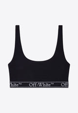 Logo-Embroidered Crop Top